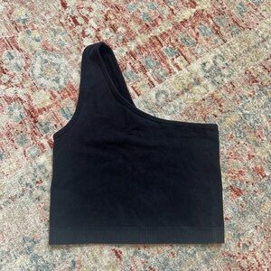 Black One-Shoulder workout top! Size: S/M